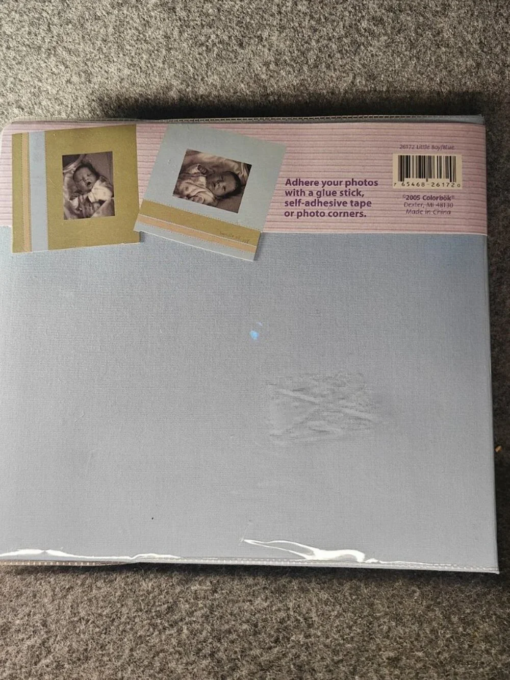 Colorbök 8x8 Pre‑Designed Memory Book Little Boy Blue Scrapbook NEW